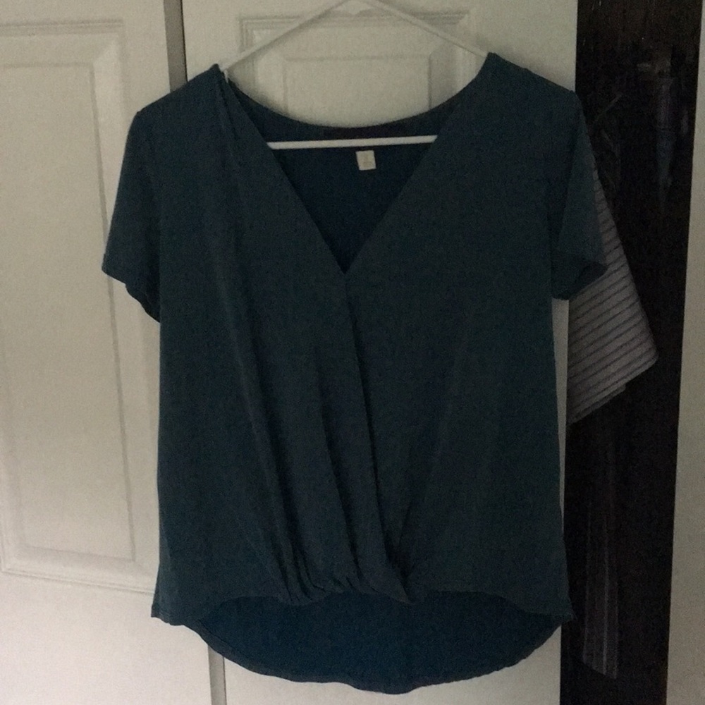 A blue blouse